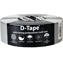 D-TAPE Permanent duct tape grijs 50 m x 50 mm-thumb-0