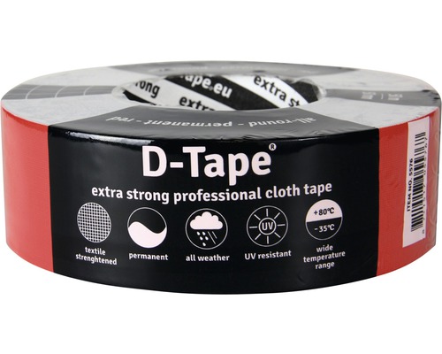 D-TAPE Permanent duct tape rood 50 m x 50 mm-0