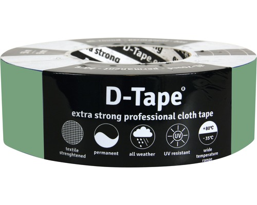 D-TAPE Permanent duct tape groen 50 m x 50 mm