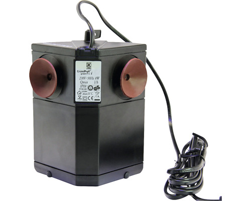 Aquariumpomp voor binnengebruik met zuignappen voor bevestiging