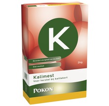 Kaliummeststof in een verpakking van 2 kilogram voor plantenverzorging