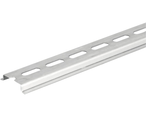 Metalen profielrail met langwerpige gaten