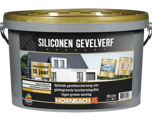 HORNBACH Siliconen gevelverf wit 10 l