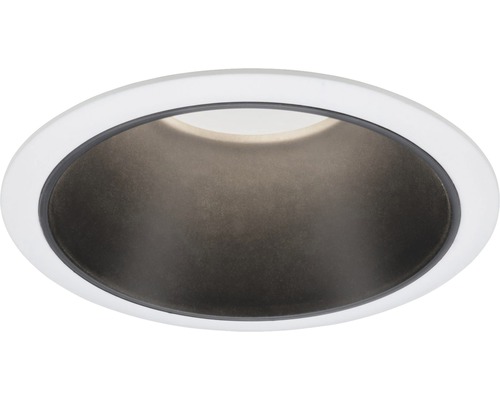 PAULMANN LED Inbouwspot Cole Ø 88 mm wit/zwart mat PAULMANN LED Inbouwspot Cole Ø 88 mm wit/zwart mat