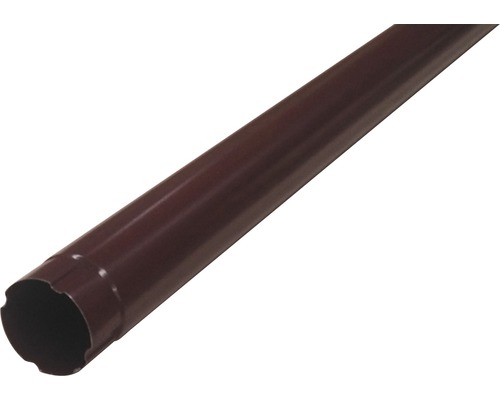 PRECIT Regenpijp staal RAL 8017 chocolade bruin Ø 87 mm, 2000 mm Metalen dakgoot