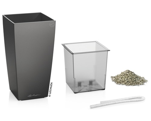 Lechuza Classico 43 plantenbak met bewateringssysteem, plantinzet, waterniveau-indicator en kleikorrels