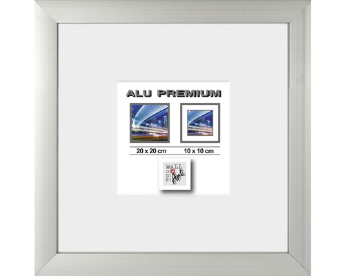 THE WALL Fotolijst aluminium Quattro zilver 20x20 cm