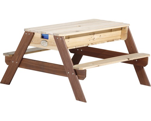 Houten kinderzitgroep met tafel en banken