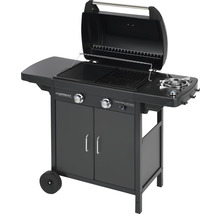 Gasbarbecue met twee branders, grillrooster, opbergruimte en onderkast