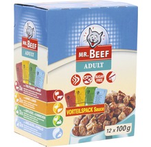 MR. BEEF Kattenvoer mix in saus multipack 12x100 g-thumb-1