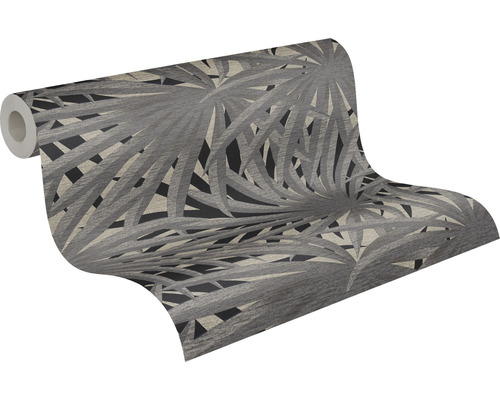 Behangrol met bladerdesign