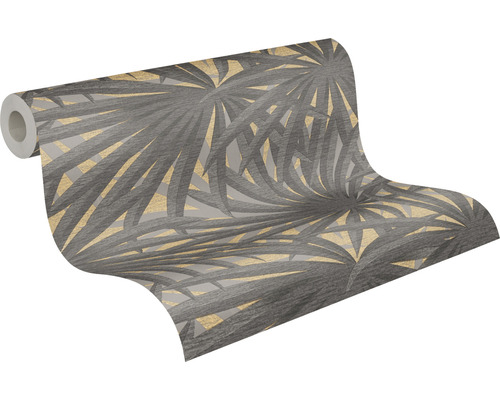 Behangrol met palmenbladmotief