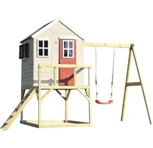 Speelhuis hout geïmpregneerd rood 350x192x242 cm