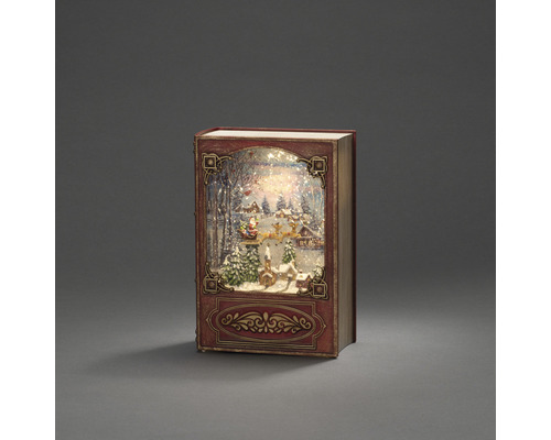 Decoratief boek met kerstmotief en verlichting voor feestelijke decoratie