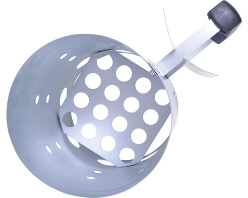 Metalen barbecue-aansteker met gaten