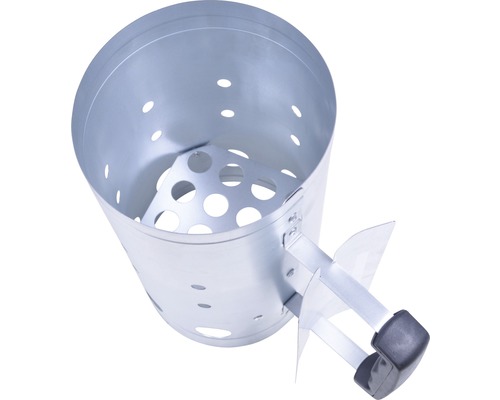 Metalen barbecue schoorsteenstarter met handvat