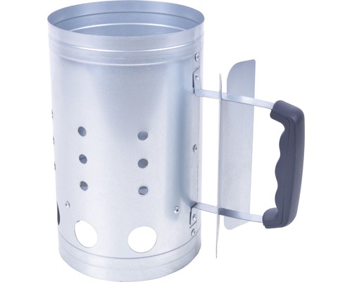 Metalen barbecue schoorsteenstarter met handvat