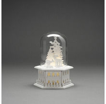 Decoratieve sneeuwbol met bosmotief en verlichting voor de kerstperiode