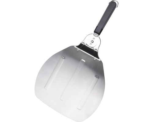 Pizza schep van roestvrij staal met kunststof handvat