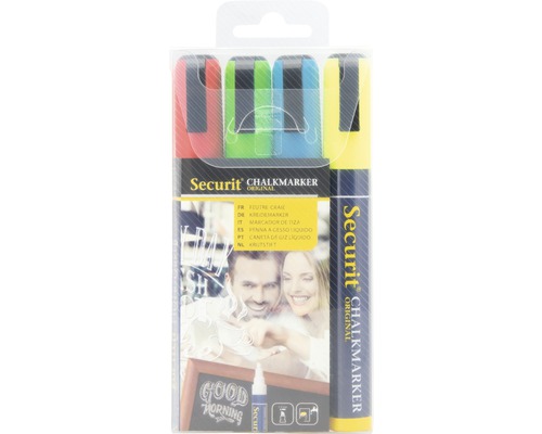 Securit krijtstiftenset met vier stiften