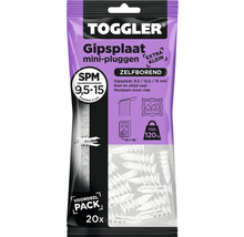 TOGGLER Gipsplaatplug SP-Mini materiaaldikte 9,5-15 mm, 20 stuks-thumb-2