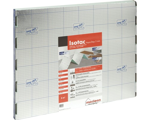 MACLEAN Ondervloer Isotac Aquastop vouwplaat 5 m², dikte 5 mm Isotac Aqua Stop 5 mm ondervloer voor laminaat