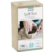 Verpakking Soft-Ton, witte, natuurlijke modelleerklei met een gewicht van 2500 gram