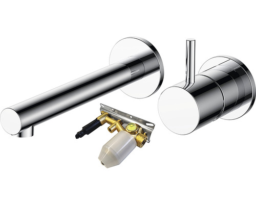 Wastafelkraan voor wandmontage met inbouwdeel