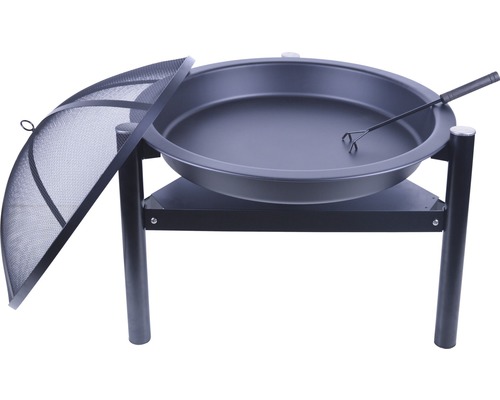 Vuurkorf met vonkenvanger en pook