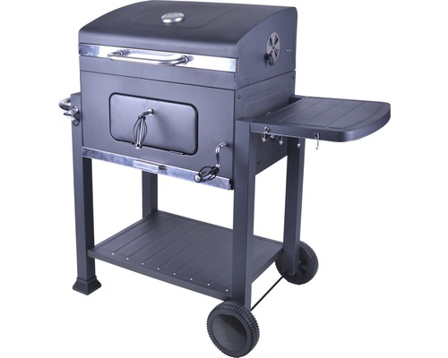 Houtskoolbarbecue met opbergruimte en wielen