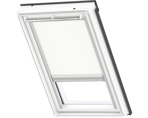 Dakvenster met plisségordijn