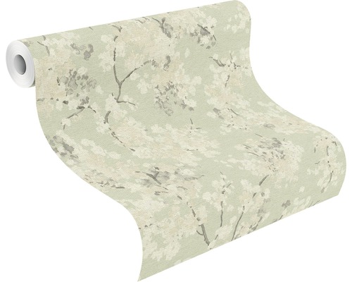 Behangrol met bloemmotief