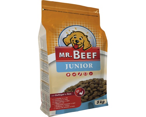 Mr Beef Junior droogvoer voor honden, 5 kg