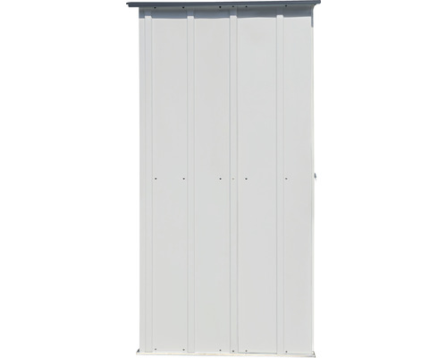 Metalen deur voor een tuinhuis