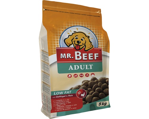 Mr. Beef Adult droog hondenvoer met gevogelte en rijst, 5 kilogram
