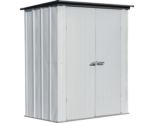 Metalen tuinkast met dubbele deur