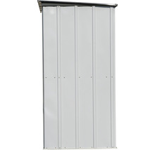 Zijwand van metalen tuinhuis