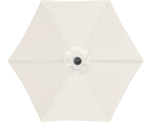 Bovenaanzicht van een parasol