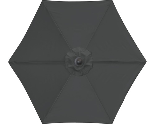 Bovenaanzicht van een parasol