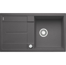 Blanco stenen spoelbak met afdruiprek