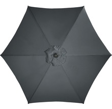 Grijze parasol van onderen
