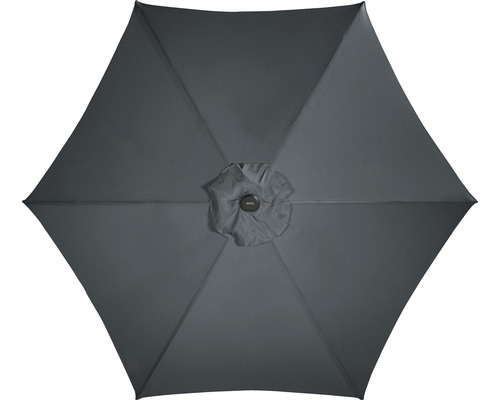 Grijze parasol van onderen