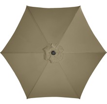 Parasol Basic lift Neo grijs/beige Ø 300 cm