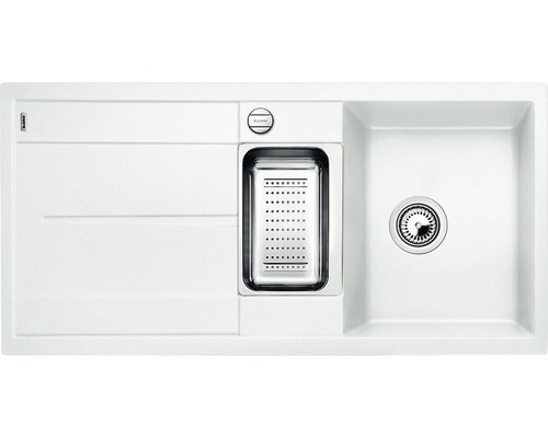 BLANCO Spoelbak Metra 6 S-F wit 49x99 cm Spoelbak met afdruiprek en spoelbak