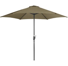 Parasol Basic lift Neo grijs/beige Ø 300 cm