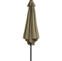 Parasol Basic lift Neo grijs/beige Ø 300 cm