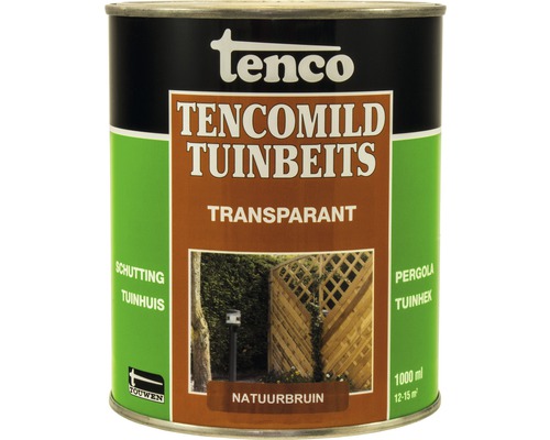 TENCO Tencomild transparant tuinbeits natuurbruin 1 l Tenco Tenc mild Tuinbeits Transparant Natuur bruin 1000 ml blik
