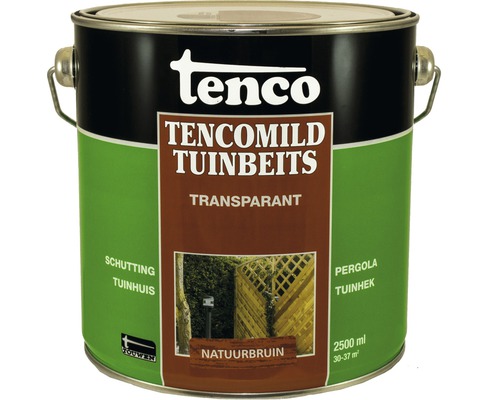 TENCO Tencomild transparant tuinbeits natuurbruin 2,5 l Tenco Tencomild tuinbeits transparant, blik
