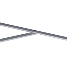 Detailopname van aluminium profielen met boring