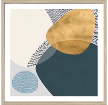 Ingelijst abstract kunstwerk met geometrische vormen